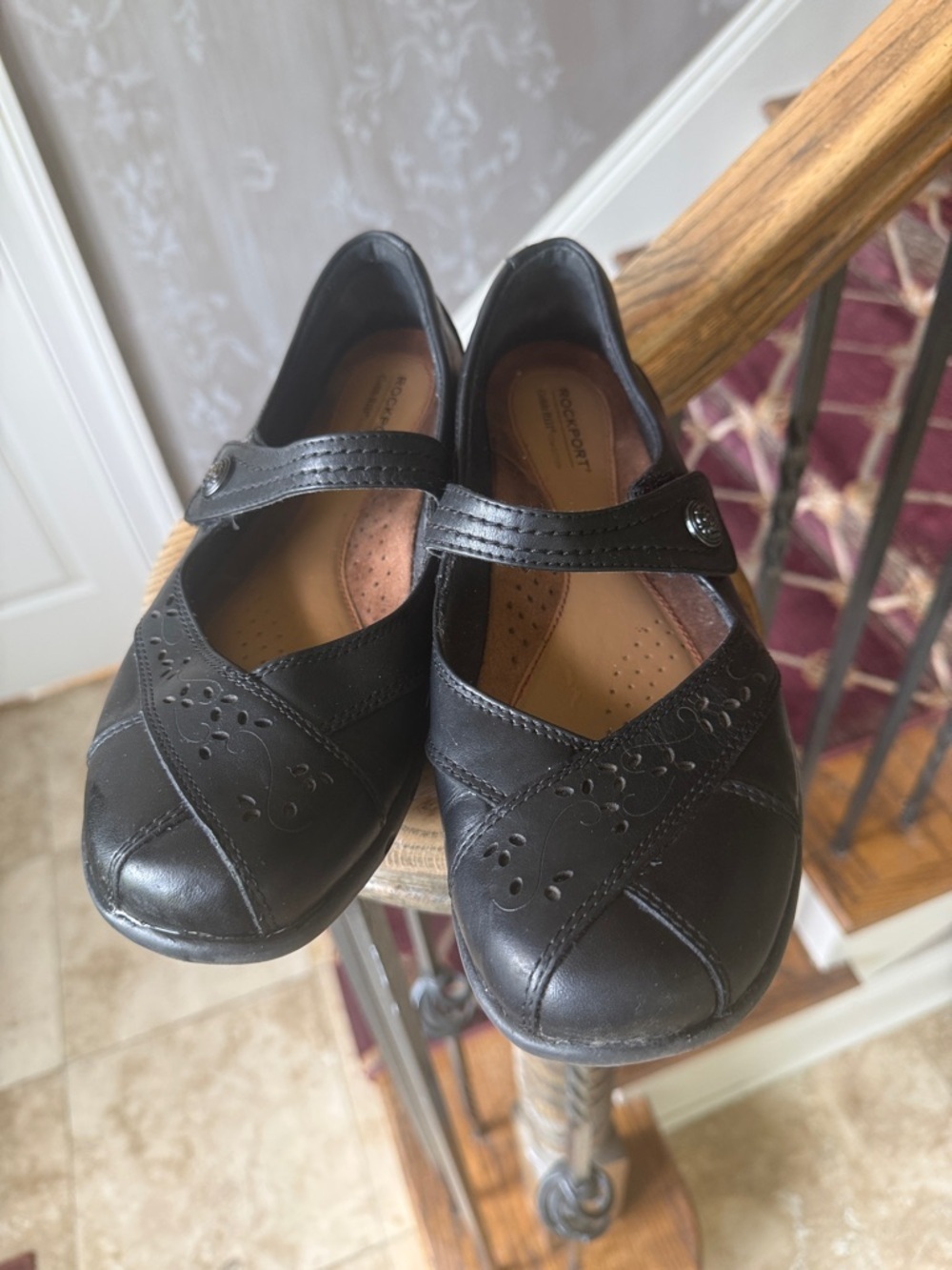 ROCKPORT COBB HILL ladies Mary Jane style slip on shoe very good cond size 9 1/2 - Picture 5 of 12